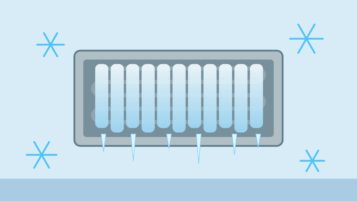 AC Freezing Up visual guide