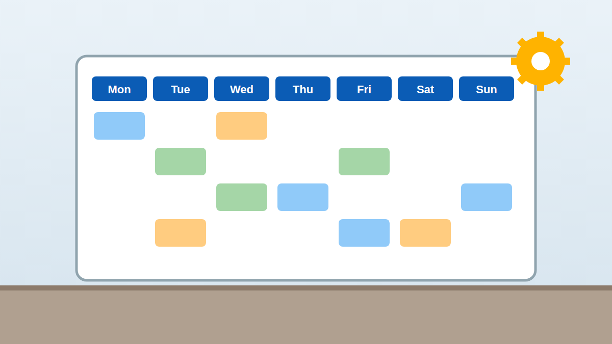 Maintenance Schedule Builder illustration